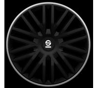 Sparco Radzierblenden Bergamo - 15-Zoll - Schwarz/Grau - Satz mit 4 Stück