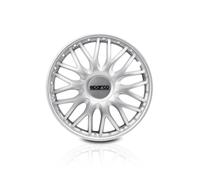 SPARCO SPC1596SV Wheel Trims Roma Silver 15 Inch, Set of 4,