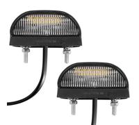SPARKMOTO 2 x LED Kennzeichenbeleuchtung Anhänger 12v 24v, IP67 Wasserdicht Nummernschildbeleuchtung Hinten LED für Anhänger,Bootsanhänger,ECE und EMC Zulassung, LED Kennzeichenleuchte Anhänger