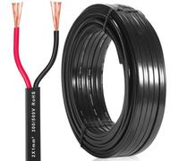 SPARKMOTO KFZ Kabel 2x1,0 mm² 5M, Flachkabel Fahrzeugkabel 2 Adrig, 2 Poliges Kabel für Anhänger Beleuchtung, 2 Adriges Anhängerkabel für KFZ Wohnwagen LKW Industrie