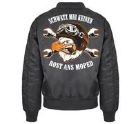 Spaß Kostet Herren Jungen Bomberjacke Motorrad Moped Motive Rost Spruch Werkstatt garage