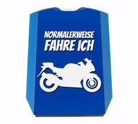 speecheese Parkscheibe mit Spruch: Normalerweise fahre ich Motorrad Geschenk für einen Motorradfahrer zum Geburtstag oder als Mitbringsel zum Führerschein tolle Geschenkidee