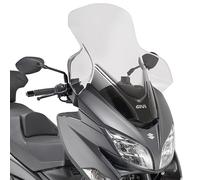 GiVi Windschild transparent,>590 mm hoch, 670 mm breit für Suzuki Burgman 400 (17-19), mit ABE