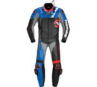 SPIDI DP-PROGRESSIVE TOURING Lederkombi 2-teilig grau-weiss-rot 54