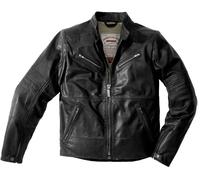 SPIDI Garage Leder Jacke, Schwarz, Größe 52