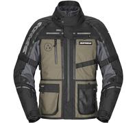 Spidi Hard Track 3 H2Out wasserdichte Motorrad Textil Jacke, grün, Größe S für Männer