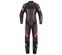 Spidi Laser Touring 2-Teiler Damen Motorrad Lederkombi, schwarz-pink, Größe 44