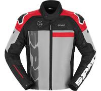 Spidi Progressive Net WindOut Motorrad Textiljacke, schwarz-grau-rot, Größe L für Männer