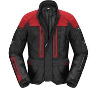 Spidi Traveler 3 Evo H2Out wasserdichte Motorrad Textiljacke, schwarz-rot, Größe XL für Männer