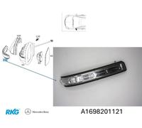 Spiegel-Blinker-Links A-Klasse 169 / B-Klasse 245 A1698201121 Original MB