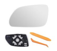 Spiegelglas Ersatz für VW Polo 9N 2005-2009 UND Skoda Oktavia (1Z3 / 1Z5) 2004-2008 beheizbar Ersatzspiegelglas Fahrerseite Außenspiegel Asphärisch Rückspiegelglas ABS-Seitenspiegelglas(Links)