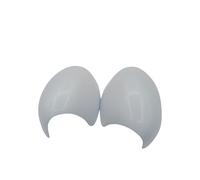 Spiegelkappe Für Mini Für One Für Cooper S Für Fließheck Für Cabrio R50 R52 R53 Auto Rückspiegelabdeckungen Dekoration Autoaufkleber Auto Spiegelkappen(Weiß,Left-Hand Drive)