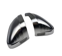 Spiegelkappen Für A4 Für A5 Für S4 Für S5 Für B9 Auto Rückspiegel Abdeckung Seite Flügel Abdeckungen Trim Silber Matte Chrom Shell Rückspiegelkappe(With assist)