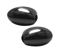 Spiegelkappen Für Mini Für Cooper R Für R50 Für R53 R52 2000-2008 2 Stück Seitenflügelspiegel Abdeckkappe Ersatz Schwarz Rückansicht Kappen Auto Spiegelkappen