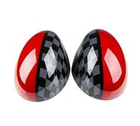 Spiegelkappen Für Mini Für Cooper S R55 R56 R57 R58 R60 R61 2007-2013 Rot Grau ABS Rückspiegel Abdeckung 1 Paar
