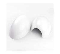 Spiegelkappen Für Mini Für One Für Cooper S Fließheck Für Cabrio R50 R52 R53 Auto Rückspiegel Abdeckungen Dekoration Auto zubehör Rückspiegel Kappe(Farbe:Weiß)