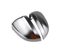 Spiegelkappen Paar Silberne Rückspiegelabdeckung Mit Spurwechselassistent Chrom Für A4 Avant Für Allroad Für Quattro B9 S4 A5 S5 2017-2023 Seitenspiegel Abdeckkappen