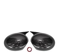 Spiegelkappen Rückspiegel Kappen Abdeckung Glänzend Schwarz Kleben Für MINI Für COOPER R55 R56 R57 R58 Für R60 Seitenspiegelgehäuse