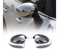 OMAC Spiegelkappen Spiegelabdeckung kompatibel mit Mini Cooper R57 2009-2016 Edelstahl Silber