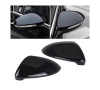 Spiegelkappenabdeckung Seitenrückspiegel-Abdeckkappen Für VW Für Golf 7 MK7 MK7.5 Für GTI R Für GTE Für GTD Für Touran Glänzend Schwarzes Spiegelgehäuse Zubehör Außenspiegelabdeckungen(1 Pair)