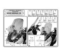 Givi 156dt Fitting Kit Suzuki An 250/400 Burgman&an 250/400 Business One Size Black (Herstellerartikelnummer: D156KIT)