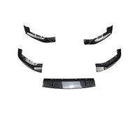 Spoiler Splitter diffusor Für G30 G31 Sport 5X 2017 2018 2019 2020 Zubehör Auto Vorderen Stoßfänger Lip Spoiler Body Kit Tuning Splitter Diffusor Glänzend Schwarz Stoßstange(Carbon Look)