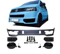 Spoiler Stoßstange vorne + Gitter Schwarz + Nebel passt für VW T5 Facelift 09-15