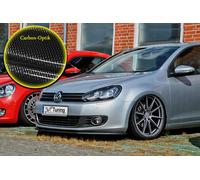 Spoilerschwert Frontspoiler Lippe aus ABS für VW Golf 6 mit ABE Carbon Optik