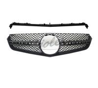 Sport Design Kühlergrill schwarz für Mercedes E-Klasse Coupe Cabrio C207 W207 schwarz