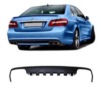 Sport Heck Diffusor Stoßstange Schwarz Matt + passt für Mercedes E-Klasse W212 AMG Line nicht für E63 AMG