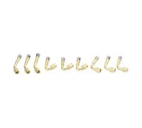 SPORTARC Reifenventilverlängerung, Schlauchventiladapter, gebogene Ventilverlängerung, 45/90/135 Grad abgewinkelt, Messing Chrom-Finish, 9-teiliges Set für Auto, Motorrad, LKW