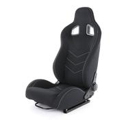 Sportsitz Schalensitz Halbschalensitz Tenzo-R 2 Stoff Schwarz mit Laufschienen