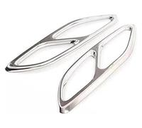 Spring talks Auspuffblenden Für Mercedes Für B&ENZ CLA Klasse C118 W118 2020-2023 Auto Endschalldämpfer Auspuffrohr Abdeckung Trim Auto Endrohre(Silber)
