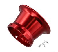 Springwillfly 50 mm ID Aluminiumlegierung Windbecher für Vergaser-Luftfilter Verwendung mit OKO 24 26 28 30 und kompatibel mit Keihin Vergasermodellen (rot 50 mm)