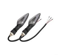 Springwillfly Motorrad-Blinker mit LEDs mit hoher Helligkeit und transparentem Acryl-Lampenschirm für klare und effektive Signalgebung (weiß-gelb)