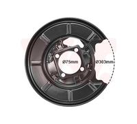 1x Spritzblech, Bremsscheibe VAN WEZEL 3017374 passend für MERCEDES-BENZ