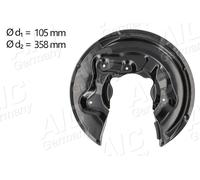 AIC Spritzblech, Bremsscheibe hinten rechts für SKODA VW AUDI VAG 1K0505436Q 3C0615612G 5N0615612D 57850