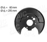 AIC Spritzblech, Bremsscheibe hinten rechts für NISSAN 56950