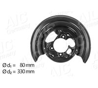 AIC Spritzblech, Bremsscheibe Hinterachse links für VW