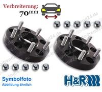 Spurplatten schwarz DRM 70mm/Achse u.a.: Land Rover Range IV L405 Bj. 2012-2021