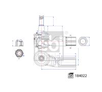 Spurstangenkopf FEBI BILSTEIN 184022