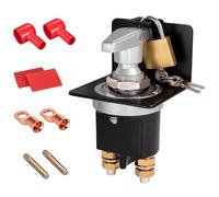 Spurtar Batterietrennschalter mit Verriegelungsplatte 500A Hochstrom Batterie Trennschalter 12V 24V 36V Kill Switch für Auto LKW Winde RV Boot Bagger Traktor Motorhome Hot Rods