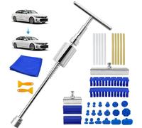 SQLJYU 34 Stücke Auto Reparatur Ausbeulwerkzeug Lackfreies Dent Puller Set, Auto Dellen Reparaturset, Dellen Reparaturset Ausbeulwerkzeugset, für Fahrzeug Dellen
