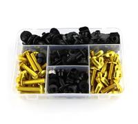 SQNYDH Befestigung Verkleidung Komplettes Verkleidungsschrauben-Set Für Yamaha FZ1 FZS1000 FZ 1 FZS 1000 Für Fazer (2008-2016) Schraubensatz Motorrad(Gold)