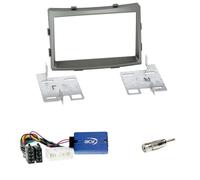 Ssangyong Rodius ab 2013 2-DIN Radioblende dunkelsilber + Alpine LFB-Adapter Set