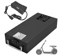 SSCYHT Herausnehmbarer Akku 48 V Lithium-Akku 60 V 20 Ah 18 Ah 25 Ah 30 Ah Li-Ion-Akkus 72 V Motorradakkus mit Ladegerät und BMS für Motoren von 250 W bis 1800 W,60v18ah
