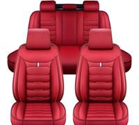 SSIMOO Auto Sitzbezüge Set Autositzbezüge für Hyundai Tucson 2000-2024, Vorne Und Hinten Leder Auto-Schonbezüge Wasserdicht Zubehör Innenraum,C/Red