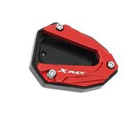 Ständerzubehör 1 Stück Motorrad-Seitenständer, Seitenständer-Vergrößerungsverlängerung, CNC-Zubehör Für Yamaha XMAX300 X-MAX300 Xmax X-MAX 300 2023(Rosso)