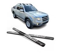 Stahl Schwellerrohre Trittbretter für Ford Ranger Double Cab 2007-2009 Schwarz