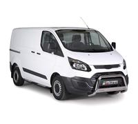 Stahl Schwellerrohre Trittbretter für Ford Transit Custom L1 2013-2017 Schwarz